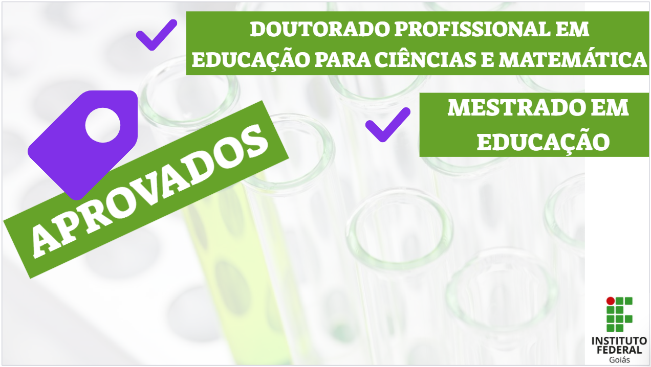 IFG tem dois novos cursos aprovados pela CAPES